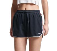 Short de course rayé vintage coton bio femme Superdry Bleu XS