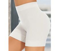 Short de cyclisme à large taille de couleur unie, culottes sans couture et lisses, idéal pour être porté avec des jupes, shorts courts, semi-transparents L,M,S,XL,XXL,XXXLUnicoloreTissu tricoté