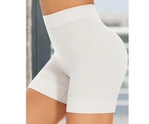 Short de cyclisme à large taille de couleur unie, culottes sans couture et lisses, idéal pour être porté avec des jupes, shorts courts, semi-transparents L,M,S,XL,XXL,XXXLUnicoloreTissu tricoté