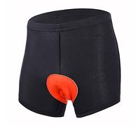 Short de cyclisme unisexe avec rembourrage en gel 4D élastique et respirant avec rembourrage en gel haute densité, sous-vêtement complet pour les randonnées à vélo Taille haute, Noir , XL