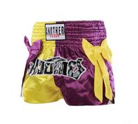 Short de fitness Muay Thai résistant à la transpiration conçu pour résister aux entraînements les plus difficiles (M, jaune violet)
