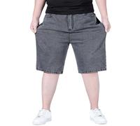 Short de fitness pour homme en grandes tailles pour l'extérieur, décontracté, quotidien, grande taille en jean 8XL, pantalon de jogging court pour homme, gris, 6XL