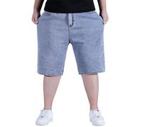 Short de fitness pour homme en grandes tailles pour l'extérieur, décontracté, quotidien, grande taille en jean 8XL, pantalon de jogging court pour homme, bleu clair, 6XL