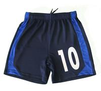 Short De Foot Enfant Personnalisé Avec Numéro - Bleu Marine