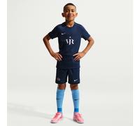 Short de foot Nike Dri-FIT Vini Jr. Academy pour ado Midnight Navy/Pink Foam/Metallic Silver XL