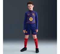 Short de foot Replica Nike Dri-FIT FC Barcelona 2025/26 Stadium Domicile pour ado Deep Royal Blue/Noble Red/Midwest Gold L