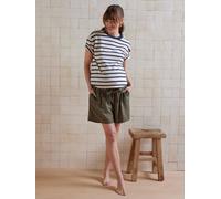Short de grossesse avec bandeau en lyocell kaki 34