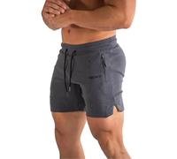 Short de jogging pour homme 2 en 1 à séchage rapide de 12,7 cm, poche zippée, pantalon d'entraînement d'été, de loisirs, de sport, léger, confortable, séchage rapide, résistant à l'usure, pantalon de