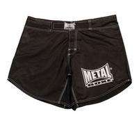 Short de MMA court Métal boxe-S-Noir Noir G