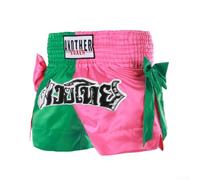 Short de MMA et de boxe, unisexe, respirant, avec taille élastique pour une expérience d'entraînement sûre et confortable (L vert rose)