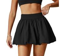 Short de motard pour femme - Séchage rapide - Short de tennis - Jupe de yoga respirante - Jupe de sport, Noir , XL