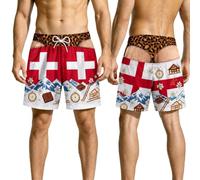 Short de Plage décontracté et Amusant pour Homme, imprimé Plage, léger, mai