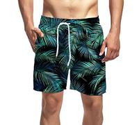 Short De Plage D'été pour Homme 2024 Short D'été Séchage Rapide Maillot Short De Plage Plage Bermuda Long Printemps Hawaïen Printed Boxer Short Chic Outdoor Grande Taille Short De Fitness