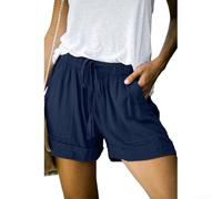 Short de Plage pour Femme Large avec Lacets pour été Short de | pour parfait pour la plage, vacances, bains de pour soleil, tissu respirant, séchage pour rapide, style décontracté