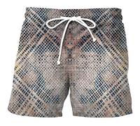 Short de plage pour homme avec motif léopard, imprimé guépard, séchage rapide, avec cordon de serrage, short de bain, short de plage, short de sport, short de survêtement, O gris., XL
