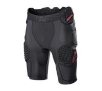 Alpinestars Short de protection Bionic Pro - Niveau 1 - Noir/Rouge - Taille S