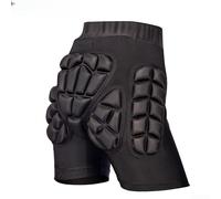 Short de protection de ski avec coussinet coccyx et protection des hanches pour le snowboard - Doublure de sport flexible, noir, taille L (protection des hanches)