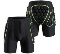 Short de Protection Rembourré Léger Respirant Homme Sous-Vêtement de Ski Patinage Snowboard Cyclisme Vélo VTT Moto Rugby Cuissard XL