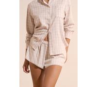 Short de pyjama à carreaux avec coton - Bruna - S - Creme - Femme - Etam