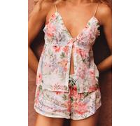 Short de pyjama à motif fleuri - Orchidee - M - Ecru - Femme - Etam