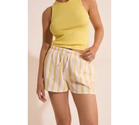 Short de pyjama à rayures en gaze de coton - Almia - S - Citron - Femme - Etam