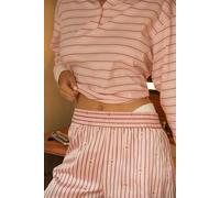 Short de pyjama à rayures satiné - Rumi - S - Rose - Femme - Etam