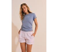 Short de pyjama avec coton gaufré - Bettina - L - Rose - Femme - Etam