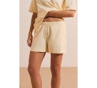 Short de pyjama boyfriend en coton - Joanne - M - Citron - Femme - Etam