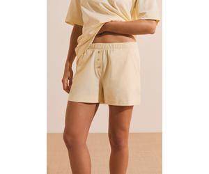 Short de pyjama boyfriend en coton - Joanne - XL - Citron - Femme - Etam