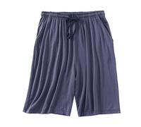 Short de pyjama court en coton pour homme - Grande taille - Pantalon de pyjama - Bermuda fin - Pantalon d'été baggy - Vêtement de nuit - Plage - Pantalon de jogging, gris foncé, XXL