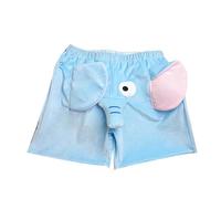 Short de pyjama éléphant pour enfants, garçons et filles, pantalon de pyjama en polaire pour enfants, kick boxing, adolescents, bleu, 6-8 ans