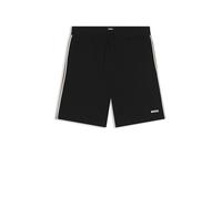 BOSS Short de pyjama en coton stretch avec finitions à rayures emblématiques - Style Unique Shorts CW, 50566956 Noir XXL