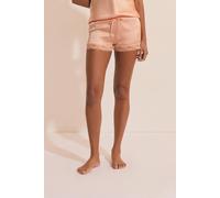 Short de pyjama en soie détails dentelle - Milky - M - Abricot - Femme - Etam