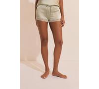 Short de pyjama en soie détails dentelle - Milky - M - Sauge - Femme - Etam