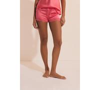 Short de pyjama en soie détails dentelle - Milky - XS - Rose - Femme - Etam