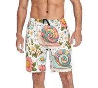 Short de pyjama escargot pour homme, Escargot, XL