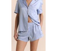 Short de pyjama satiné à pois - Abel - XS - Bleu - Femme - Etam