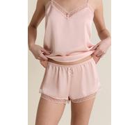 Short de pyjama satiné détails brodés - Plume - XL - Rose - Femme - Etam