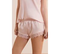 Short de pyjama satiné détails dentelle - Desire - L - Rose - Femme - Etam