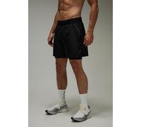 Short de running 2 en 1 à taille contrastante homme - noir - M, noir