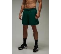 Short de running 2 en 1 à taille contrastante homme - vert - XS, vert