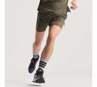 Short de running 2 en 1 Adi365 H.Koumori Olive Strata XS 13 CM
