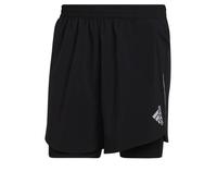 Short de Running 2 en 1 - adidas - Designed 4 - Noir - Respirant - Poche anti-transpiration S