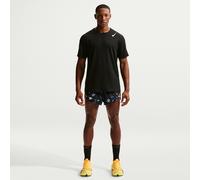 Short de running avec sous-short intégré 5 cm Dri-FIT ADV Nike AeroSwift Glam pour homme Noir/Laser Orange XXL