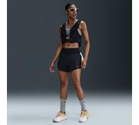 Short de running avec sous-short intégré Dri-FIT Nike Trail pour femme Noir/Blanc/Flat Silver/Noir L (FR 46-48)