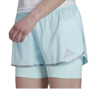Short de Running Bleu clair Femme Adidas Adizero XS