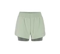Craft - Short de running avec cuissard intégré - ADV Essence 2-in-1 Shorts 2 W Glacial pour Femme - Taille L - Vert Vert L