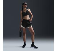 Short de running Dri-FIT taille mi-haute avec sous-short intégré Nike Tempo pour femme Noir/Noir/Blanc XL (FR 50-52)