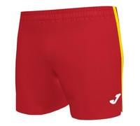 Short de Running Homme Joma MICRO ELITE VII - Rouge/Jaune - Fendu sur les côtés - Logo sérigraphié L