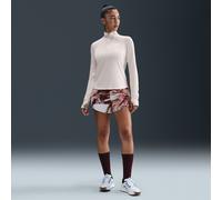 Short de running taille mi-haute avec sous-short intégré Dri-FIT Nike Trail 10 cm pour femme Burgundy Crush/Noir XS (FR 34-36)